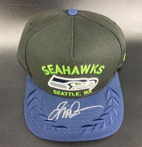 NFL - Seahawks Jalen Milroe Signed Hat