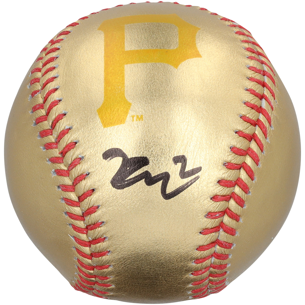 Rutger McGroarty Pittsburgh Penguins Autographed Pittsburgh Pirates Gold Baseball