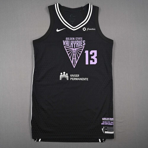 Image of Salaün, Janelle - Golden State Valkyries - Black Explorer Edition Jersey - Worn 3 Games - 8/6/25, 8/9/25 & 8/17/25 - 2025 WNBA Season