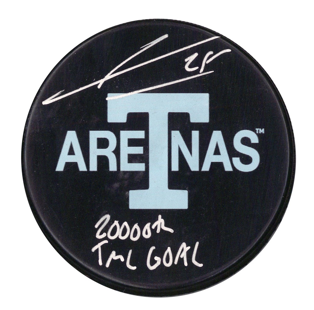 James Van Riemsdyk - Signed Puck Toronto Arenas Insc. 20,000th TML Goal