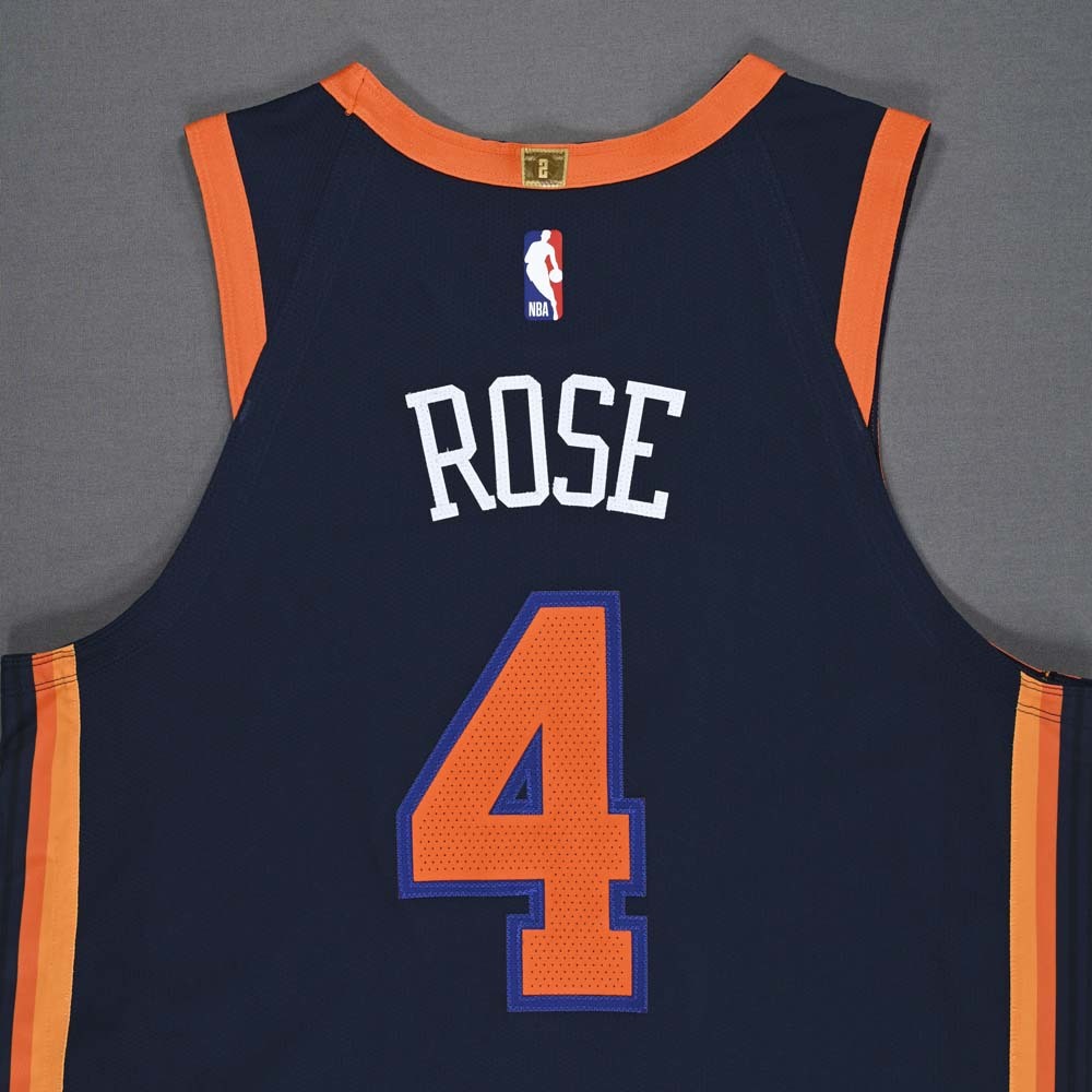 Derrick Rose New York Knicks GameWorn Statement Edition Jersey