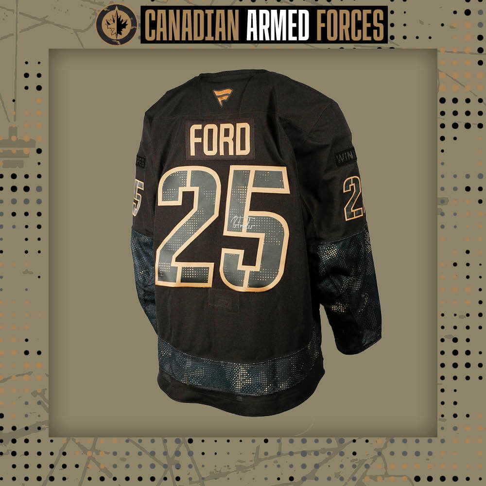 Parker Ford #25 Team Issued Limited Edition Autographed Canadian Armed Forces Jersey