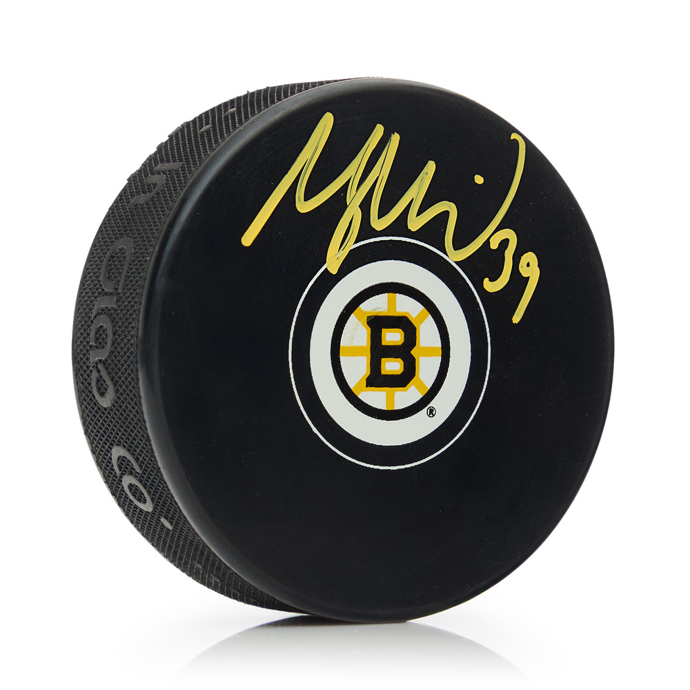 Morgan Geekie Autographed Boston Bruins Hockey Puck