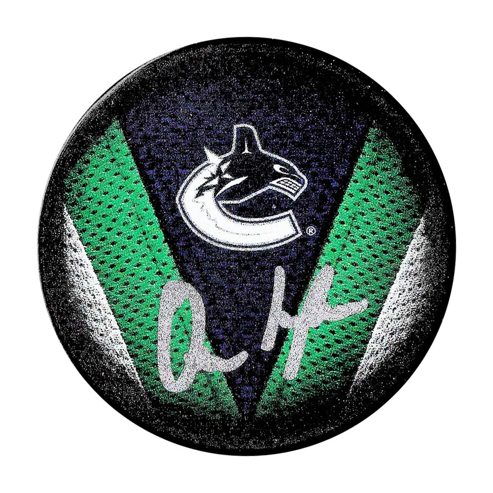 Quinn Hughes Autographed Vancouver Canucks Puck - Fanatics Authenticated