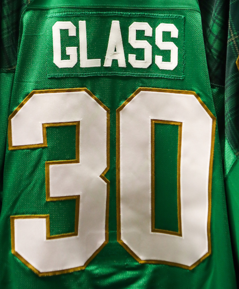 #30 - Jeff Glass Autographed Authentic St. Patrick's Day Jersey