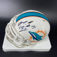 Dolphins - Michael Thomas Signed Mini Helmet