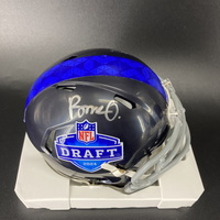 NFL - Bears Rome Odunze Signed NFL Draft Mini Helmet