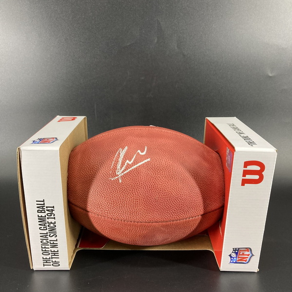 NFL - Patriots Keion White Signed Authentic Football