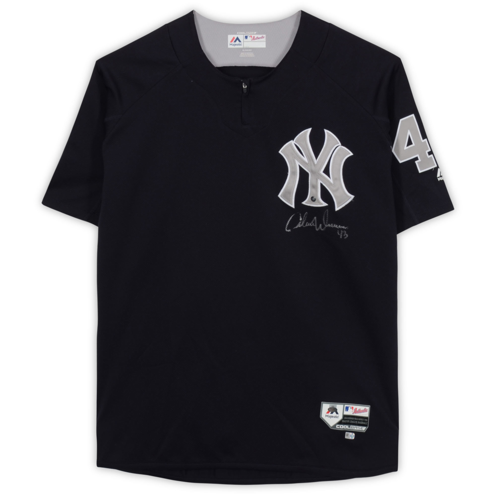 Adam Warren New York Yankees Autographed TeamIssued 43 Navy Jersey