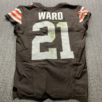Crucial Catch - Browns Denzel Ward Game Used Jersey (10/27/24) Size 40 w...