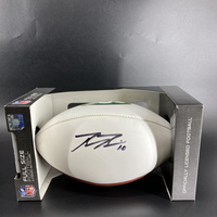 Jets - Braxton Berrios Signed Panel Ball With Jets Logo
