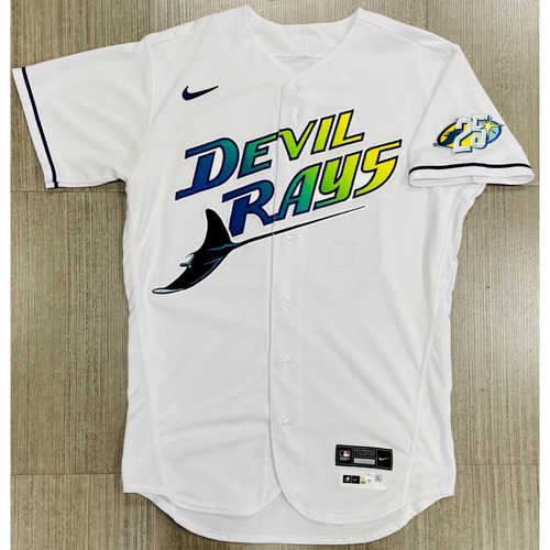 Game Used 25th Anniversary ALWC Devil Rays Jersey: Jonathan
