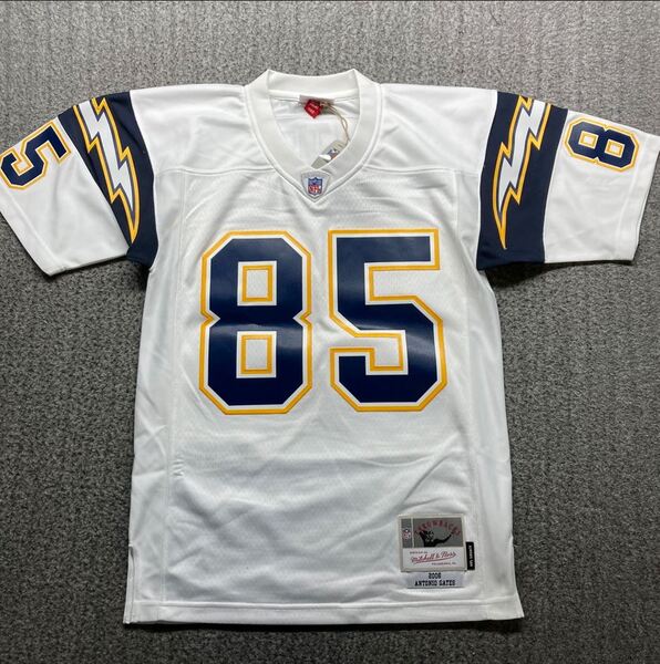 HOF - Chargers Antonio Gates Signed Mitchell & Ness Jersey Size 36 HOF 2...