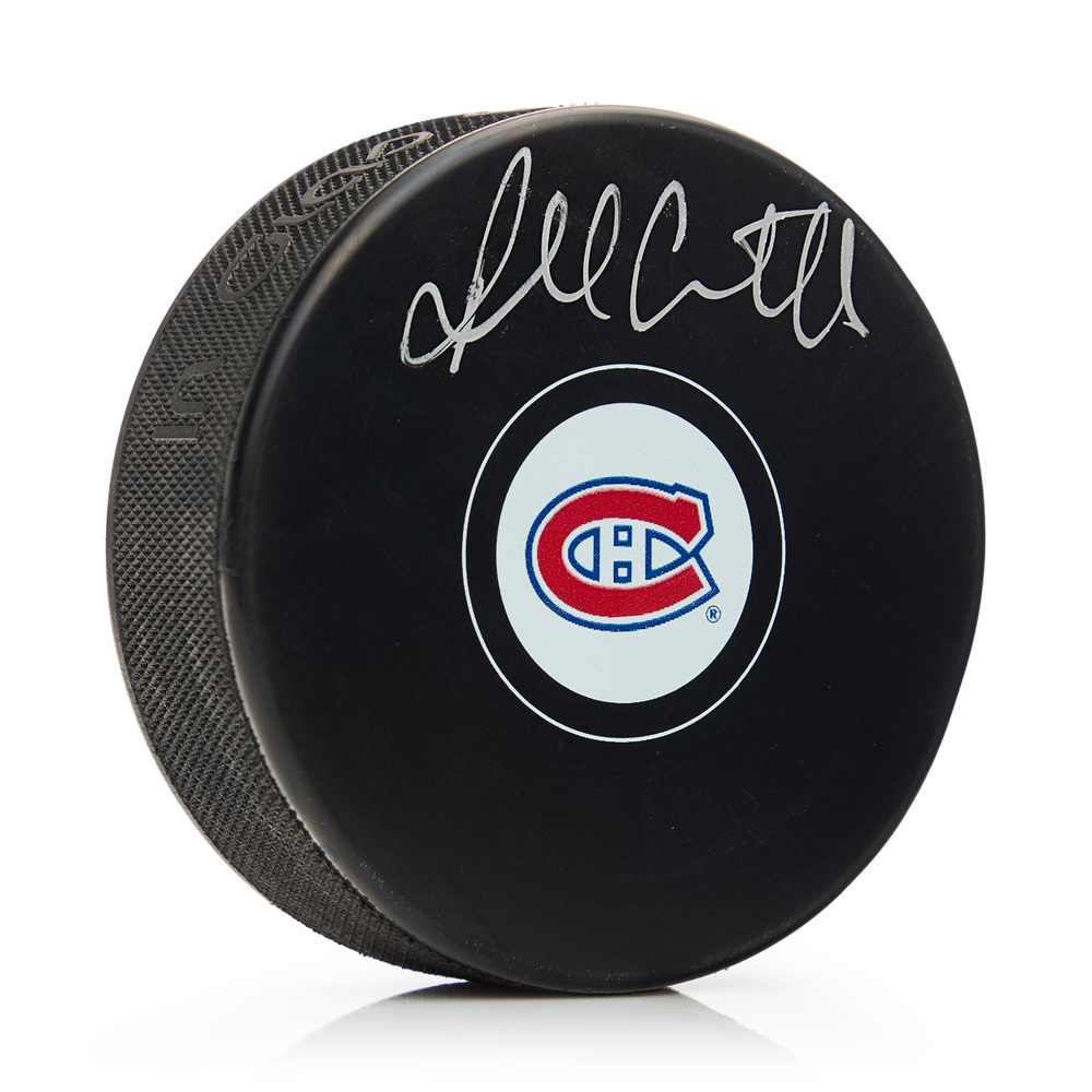 Russ Courtnall Autographed Montreal Canadiens Hockey Puck