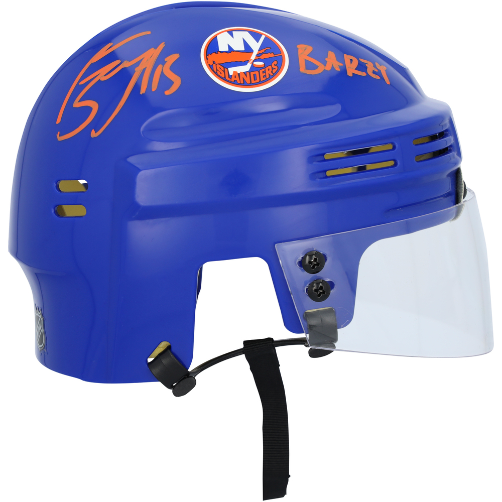 Mat Barzal New York Islanders Autographed Blue Mini Helmet with 