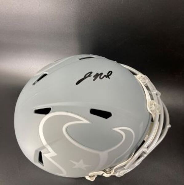 NFL - Texans Jaylin Noel Signed Slate Replica Speed Helmet