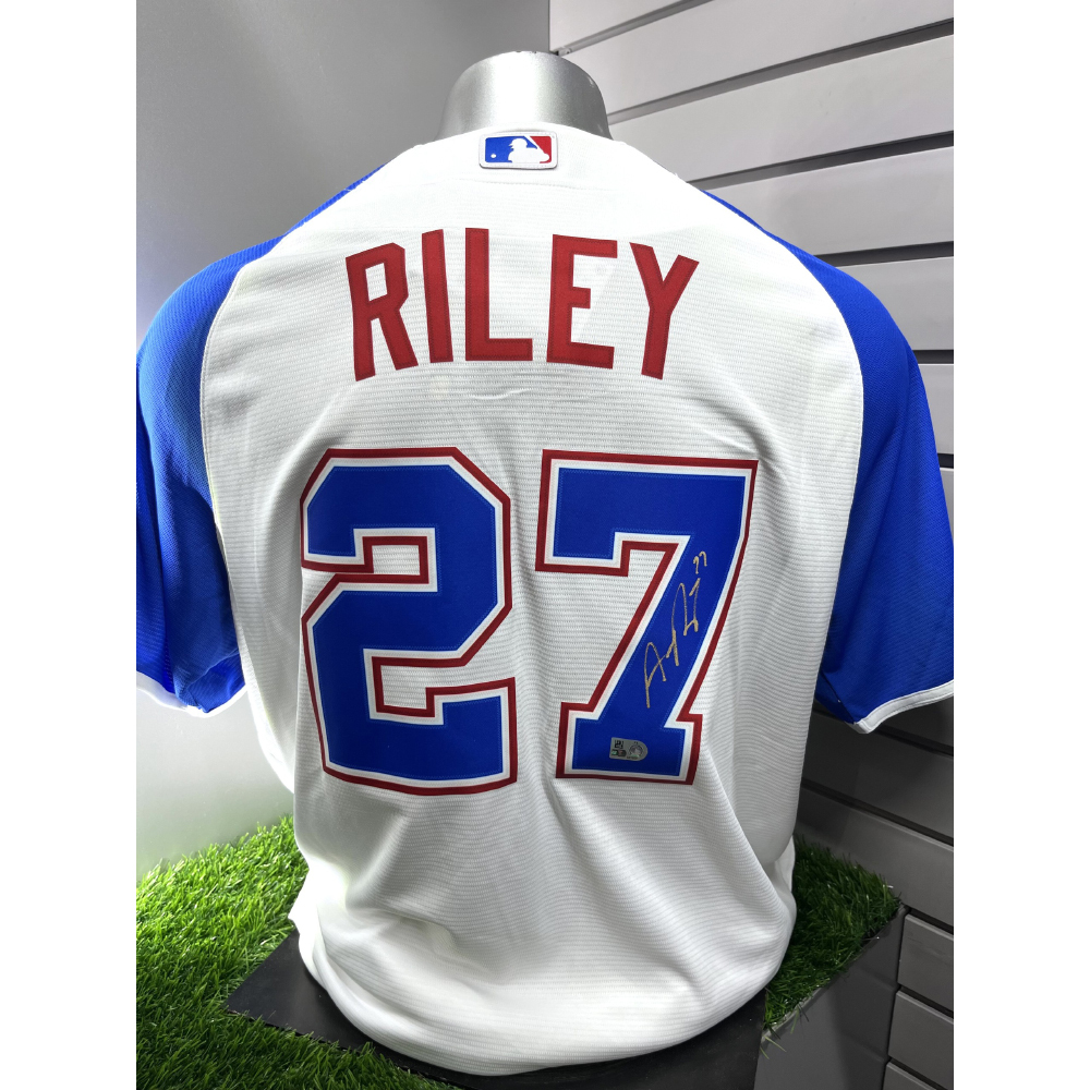 Austin Riley Signed Austin Riley MLB Authenticated and Autographed Jersey | Atlanta Braves ...