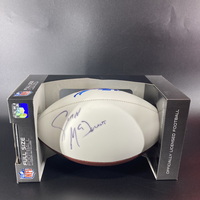 Bills - Coach Sean McDermott Signed Panel Ball With Bills Logo