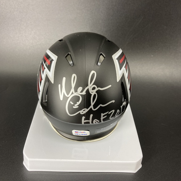 HOF - Falcons Morten Andersen Signed Mini Helmet