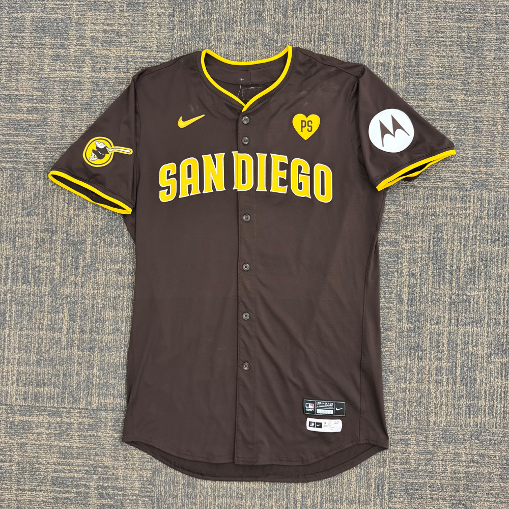 Ha-Seong Kim 7/4/2024 Road Brown Game-Used Padres Jersey; MLB