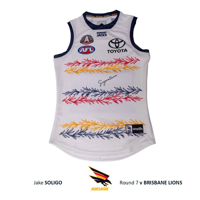 Jake Soligo #14 Adelaide Crows 2026 Anzac Player-Issue Guernsey
