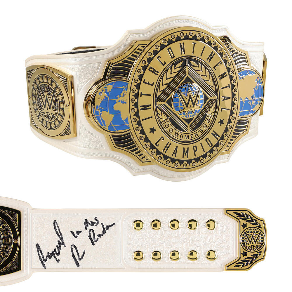 Raquel Rodriguez WWE Autographed Women's Intercontinental Championship Replica Title Belt with 