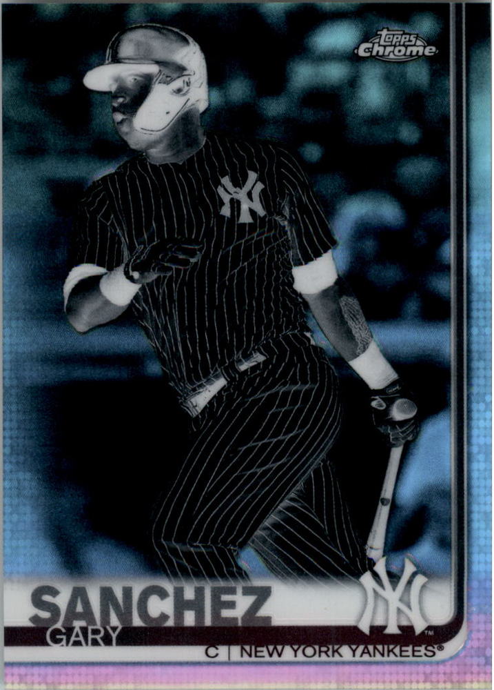 2019 Topps Chrome Negative Refractors #22 Gary Sanchez