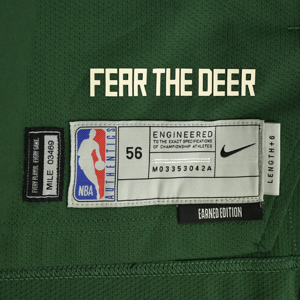 Brook Lopez Milwaukee Bucks Game Worn Earned Edition Jersey 2nd Half 2021 NBA Finals 