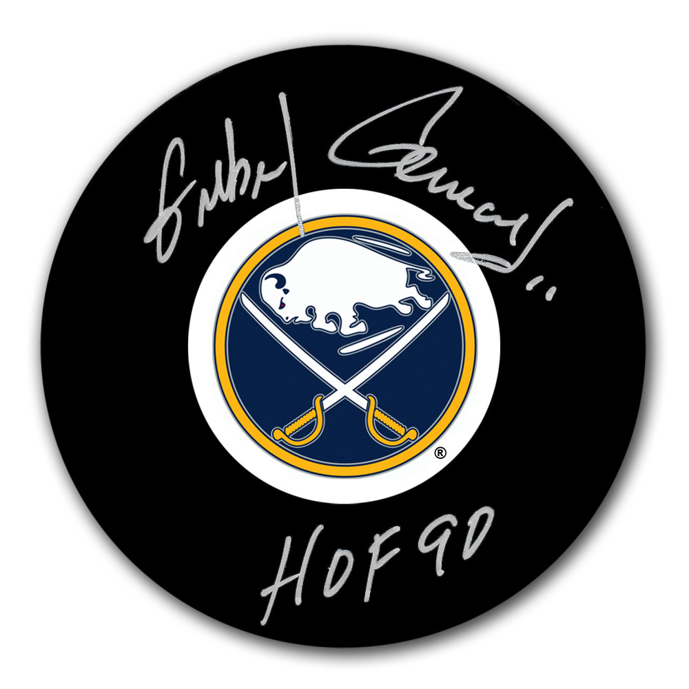 Gilbert Perreault Buffalo Sabres HOF Autographed Puck
