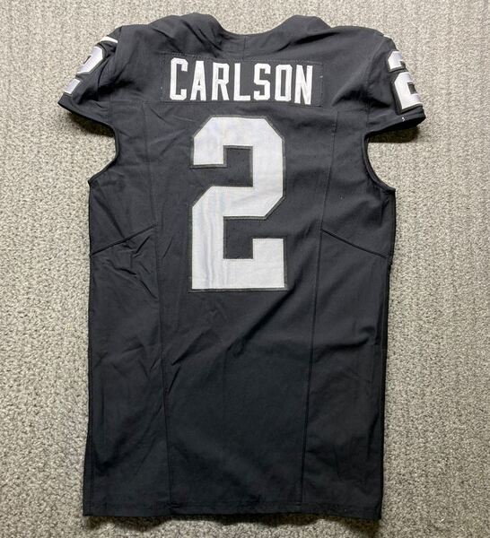 Crucial Catch - Raiders Dan Carlson Game Worn Jersey 2024 Season Size 44...