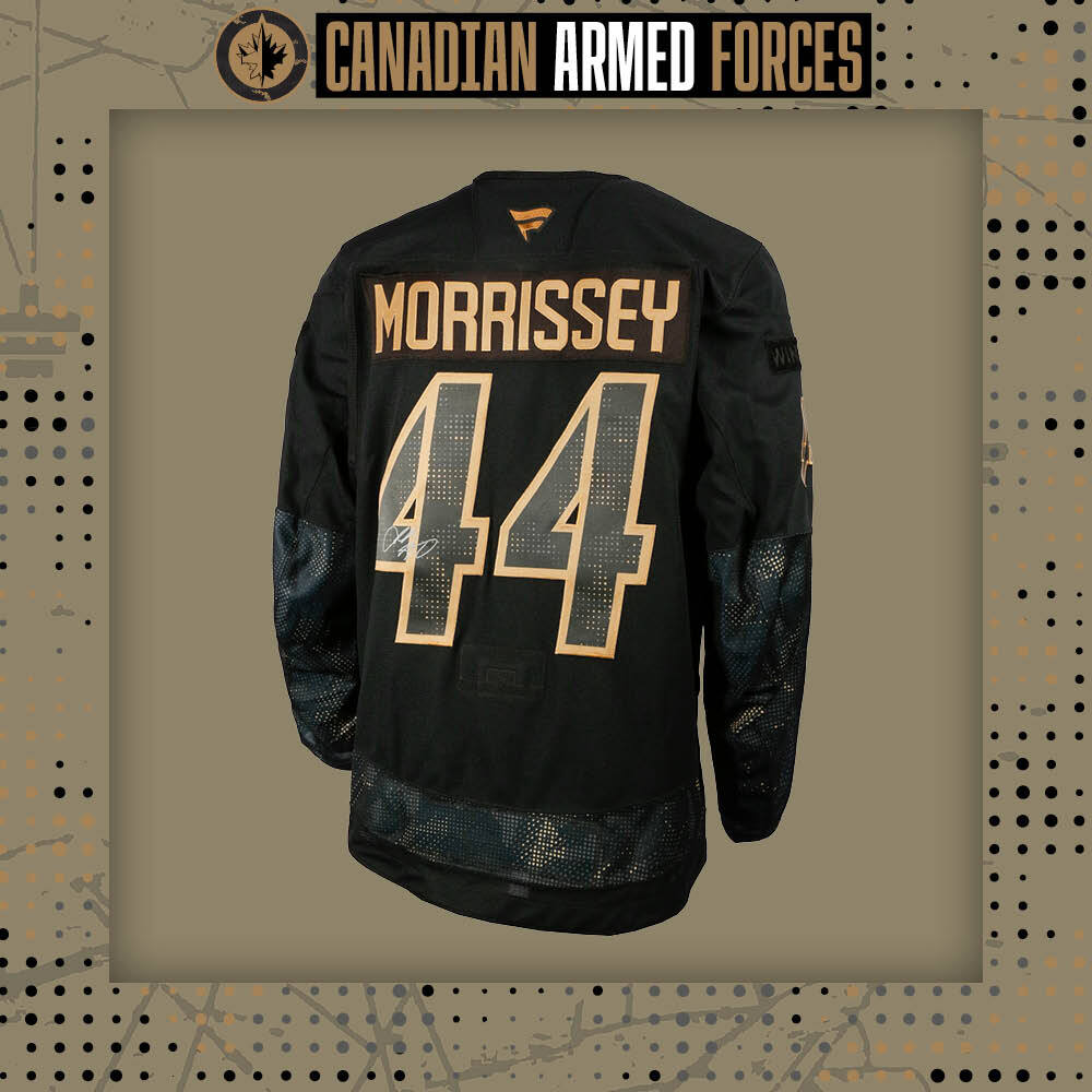 Josh Morrissey #44 Team Issued Limited Edition Autographed Canadian Armed Forces Jersey