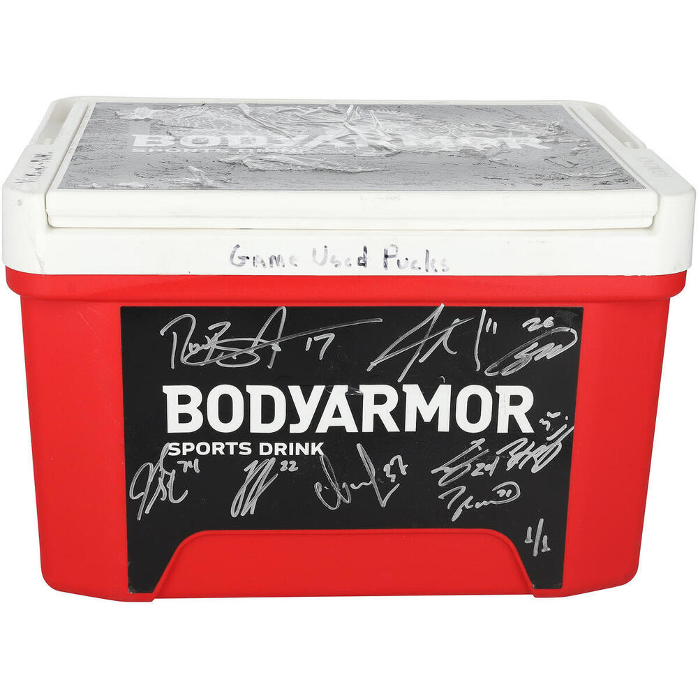 Carolina Hurricanes Autographed 2026 Staney Cup Champions Body Armor Cooler - Limited Edition 1 of 1