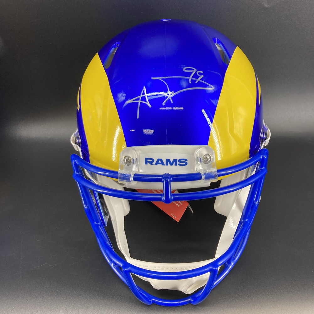 PCC Rams Aaron Donald Signed Authentic Speed Helmet Benefiting the