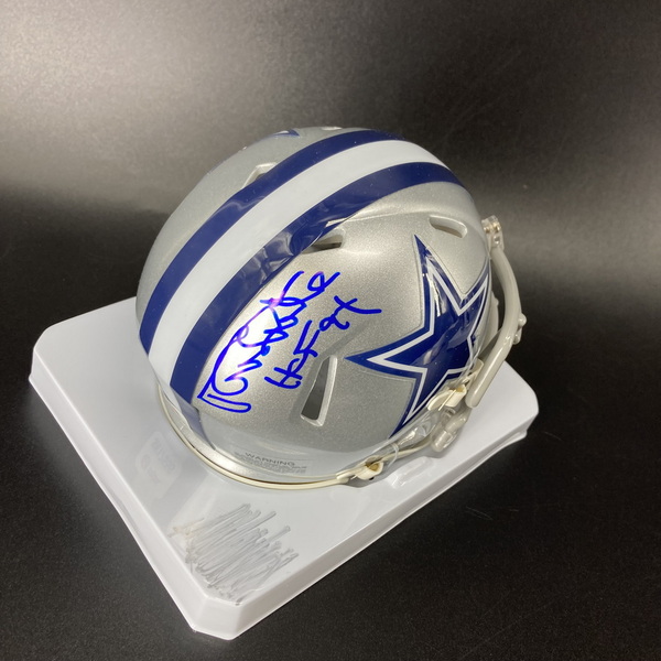 HOF - Packers Dave Robinson Signed Mini Helmet