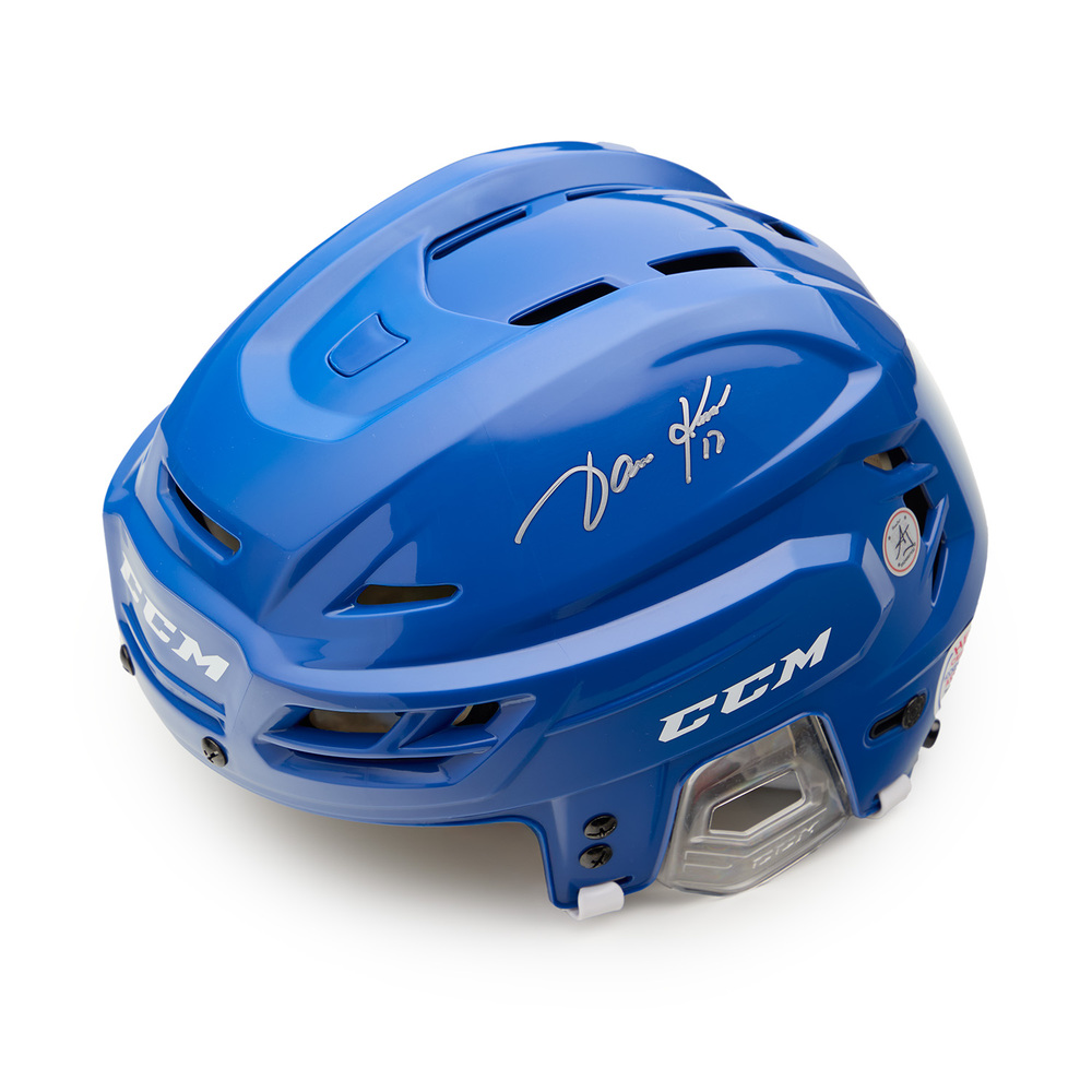 Jari Kurri Autographed Royal Blue CCM Hockey Helmet