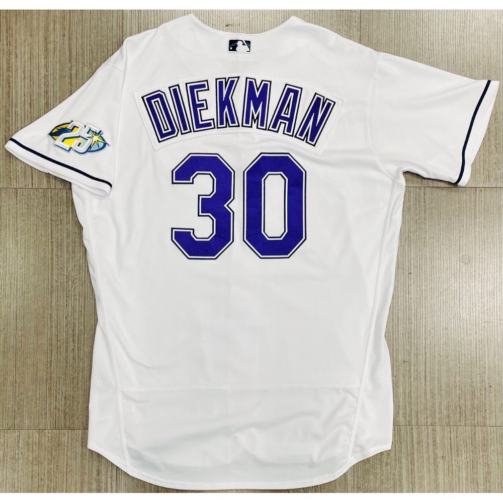 Game Used 25th Anniversary ALWC Devil Rays Jersey Jake Diekman