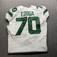 Crucial Catch - Jets Chuma Edoga Game Worn Jersey 2021 Season Size 46