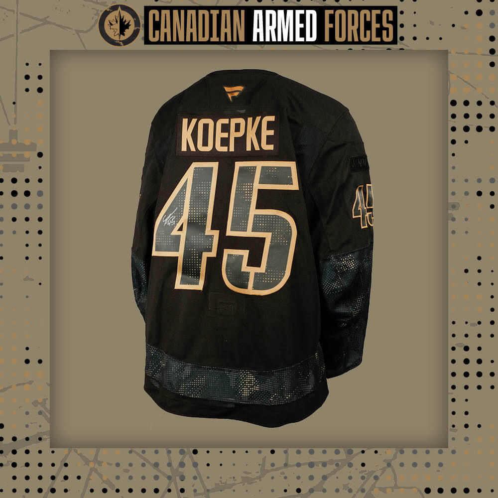 Cole Koepke #45 Team Issued Limited Edition Autographed Canadian Armed Forces Jersey