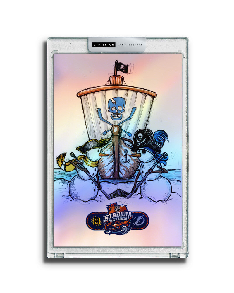2026 NHL Stadium Series Sketch Limited Edition Foil Art Slab