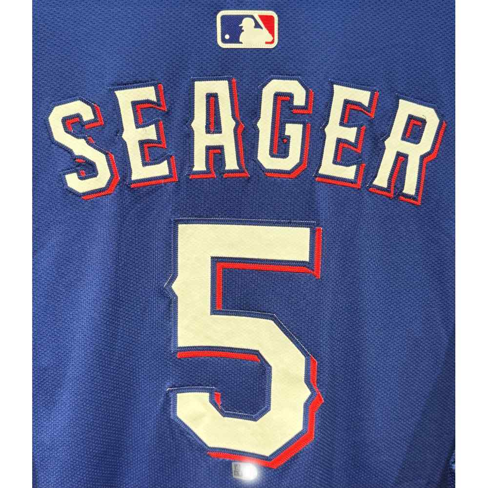 Corey Seager #5 Texas Rangers Team-Issued 2025 Blue Alternate