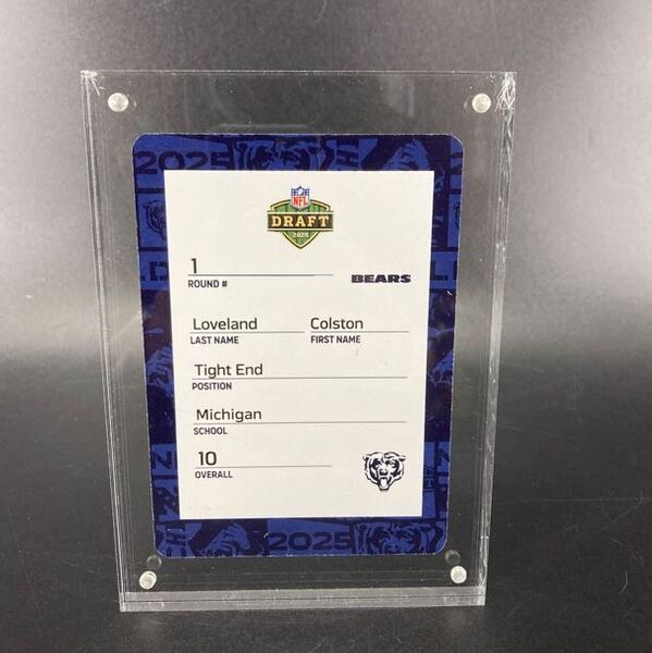 NFL - Bears Colston Loveland Special Edition 2025 Draft Card 1 of 2