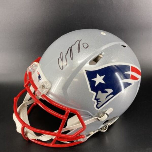 Legends - Patriots Christian Gonzalez Signed Authentic Speed Helmet