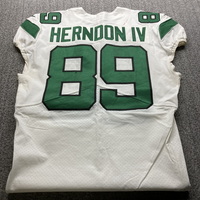 STS - Jets Chris Herndon Game Worn Jersey (1/13/21) Size 44