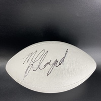 NFL - Packers MarShawn Lloyd Signed White Composite Football