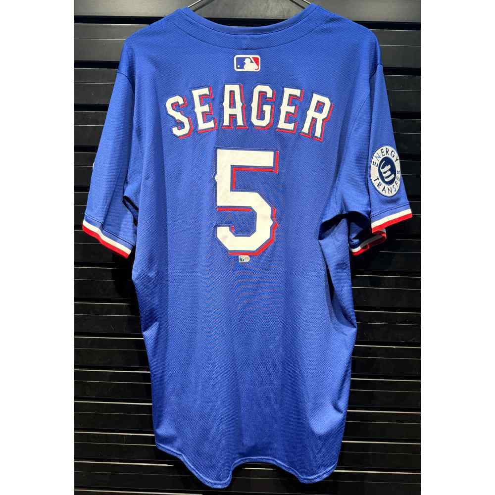 Corey Seager #5 Texas Rangers Team-Issued 2025 Blue Alternate