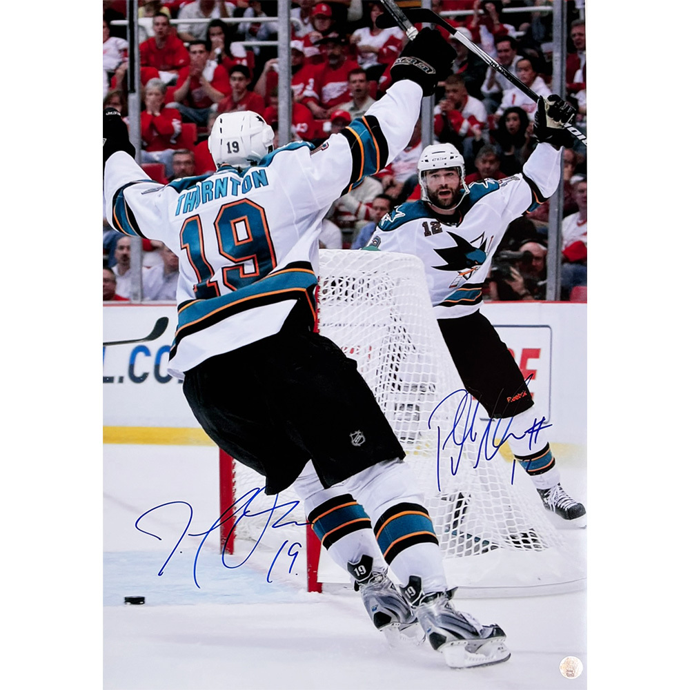 Joe Thornton & Patrick Marleau Autographed San Jose Sharks 13X19 Photo