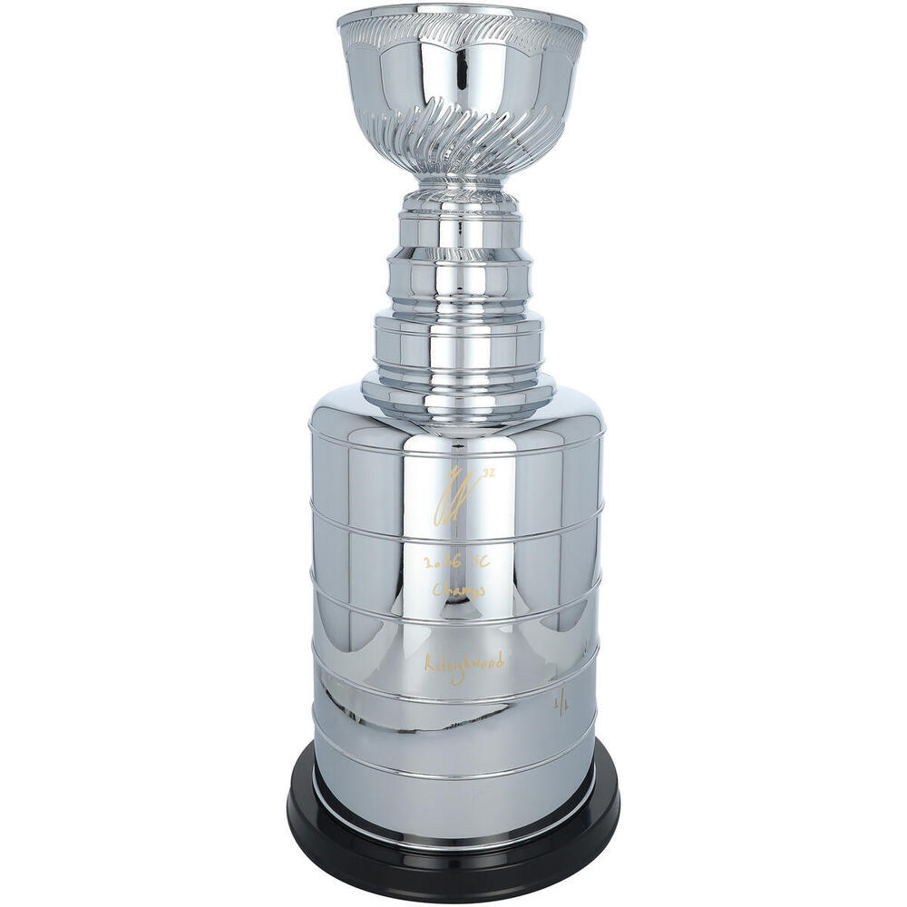 Logan Stankoven Carolina Hurricanes Autographed 2026 Stanley Cup Champions 2' Replica Stanley Cup with Multiple Inscriptions - Limited Edition 1 of 1