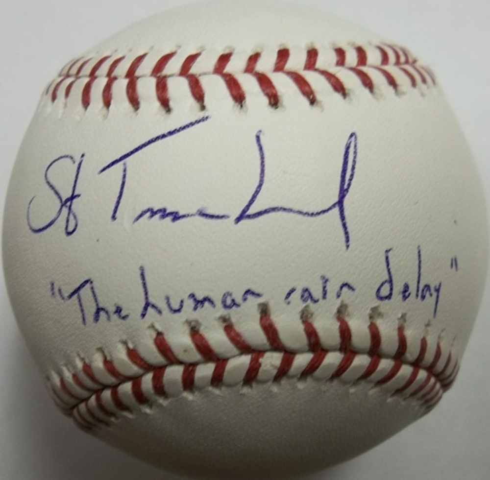Steve Trachsel "The Human Rain Delay" Autographed Baseball MLB Auctions