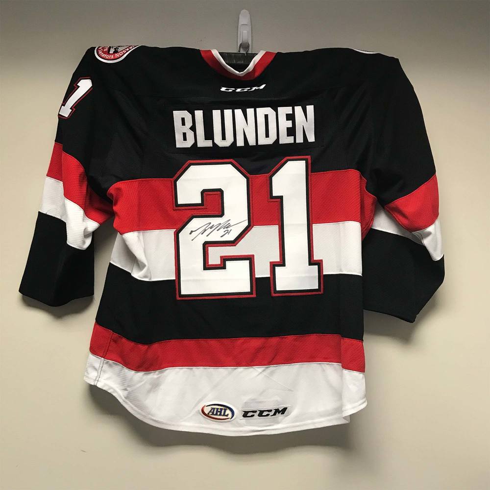 AHL Authentic Belleville Senators Captains Jersey Worn and Signed by