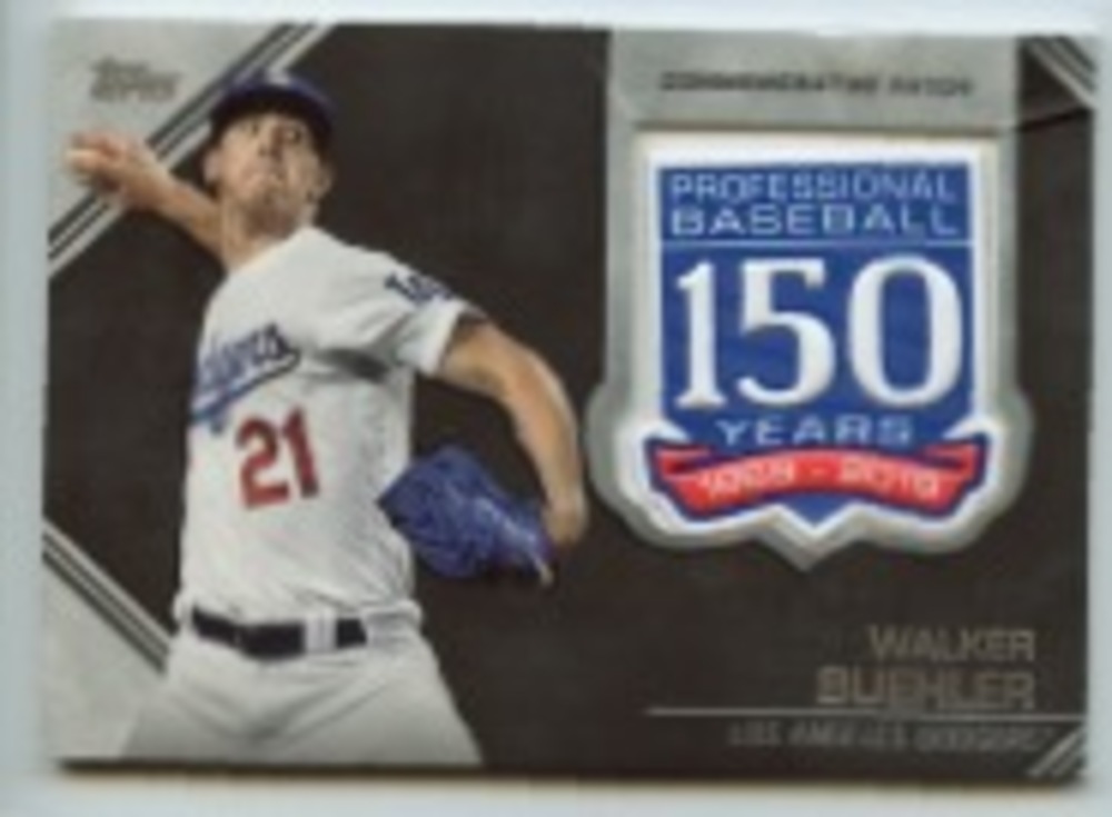 2019 Topps Update 150th Anniversary Manufactured Patches #AMPWB Walker Buehler